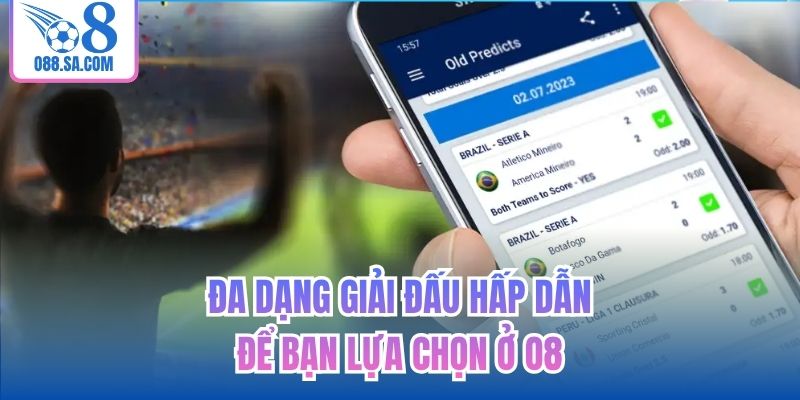 Đa dạng giải đấu hấp dẫn để bạn lựa chọn ở O8
