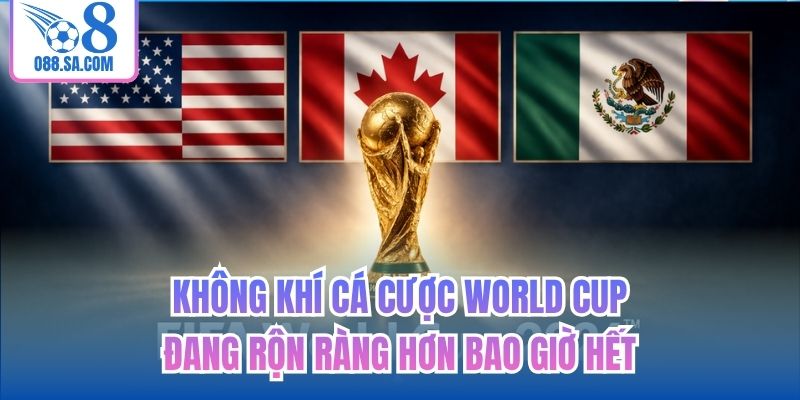 Không khí cá cược World Cup đang rộn ràng hơn bao giờ hết